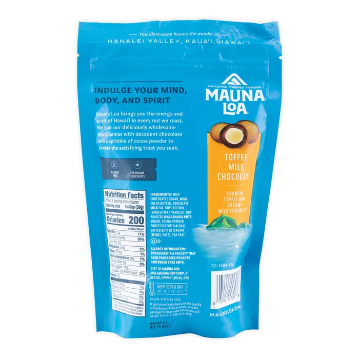 Mauna Loa Milk Chocolate Toffee Macadamia Nuts 8oz HAWAIIANHOST Earrings