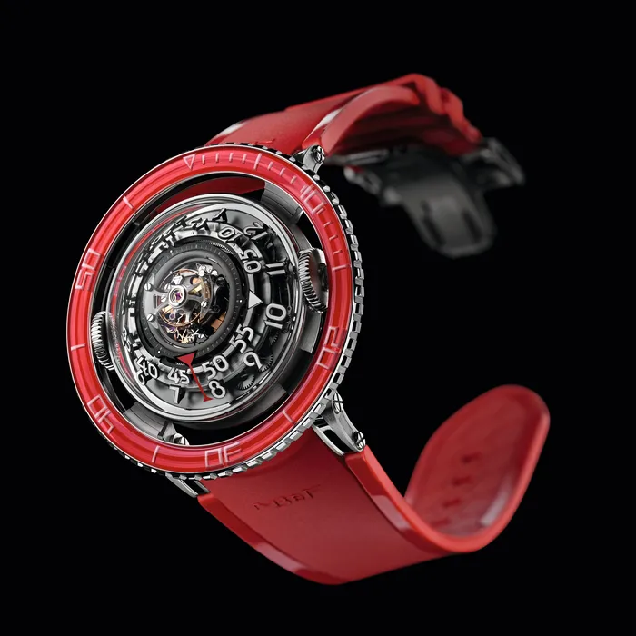 MBF Earrings MBF HM7 Aquapod Platinum Red Watch