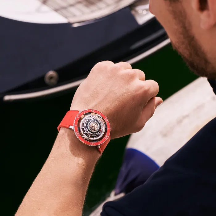 MBF Earrings MBF HM7 Aquapod Platinum Red Watch