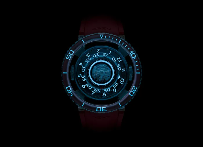 MBF Earrings MBF HM7 Aquapod Platinum Red Watch
