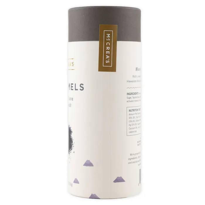 McCreas Black Lava Sea Salt Caramels 55 oz Tube MCCREAS Rings