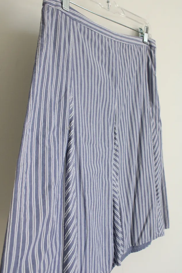 Merona Rings Merona Blue White Striped Skirt 6