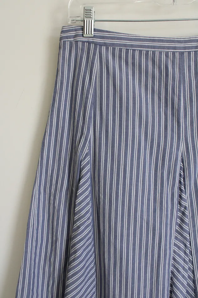 Merona Rings Merona Blue White Striped Skirt 6
