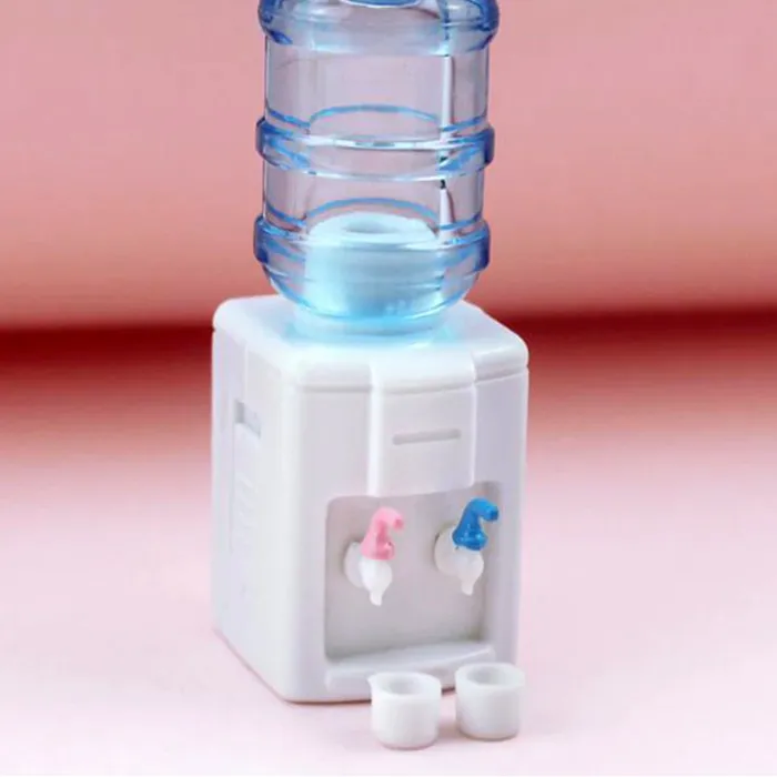 Miniature Water Dispenser with two cups 112 Dollhouse Accessory Miniatures by NC Rings