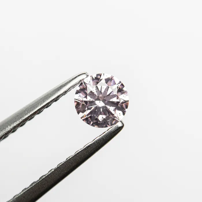 Misfit Diamonds 028ct 428x425x256mm GIA I1 Fancy Purplish Pink Round Brilliant 2416701 Rings