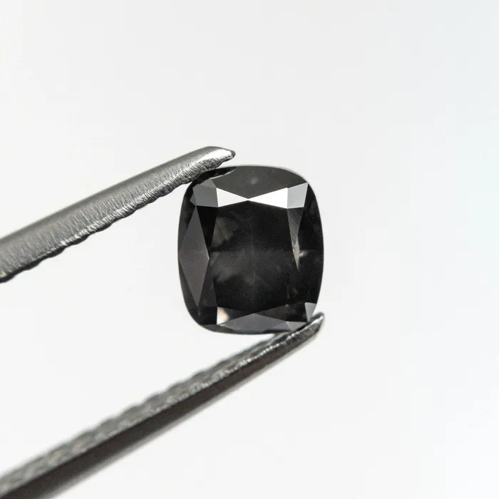 Misfit Diamonds Earrings 073ct 528x454x321mm SI2 Fancy Dark Grey Cushion Brilliant 1992310