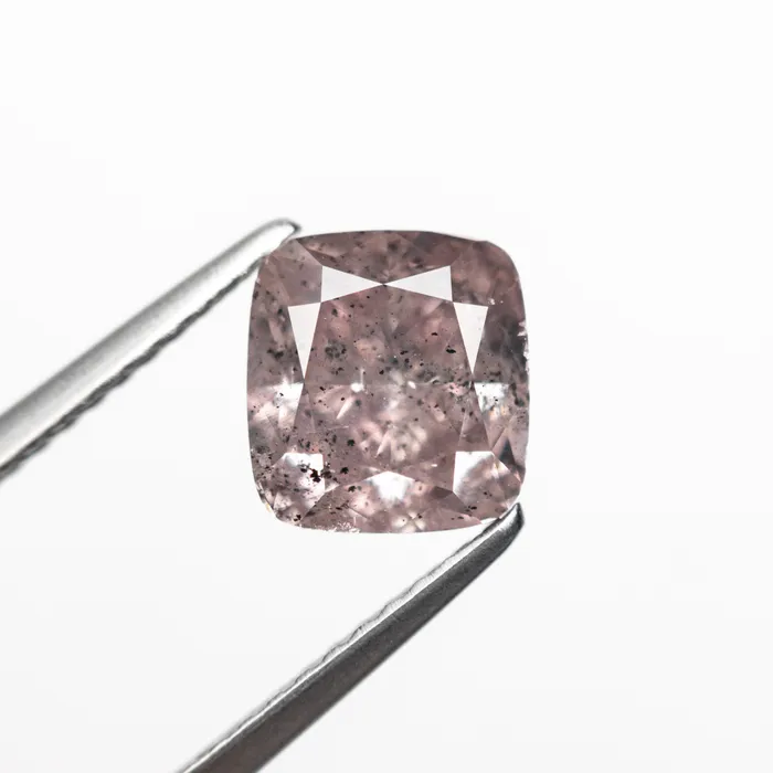 Misfit Diamonds Earrings 203ct 711x665x461mm GIA I2 Fancy Brownish Purplish Pink Cushion Brilliant 2391101