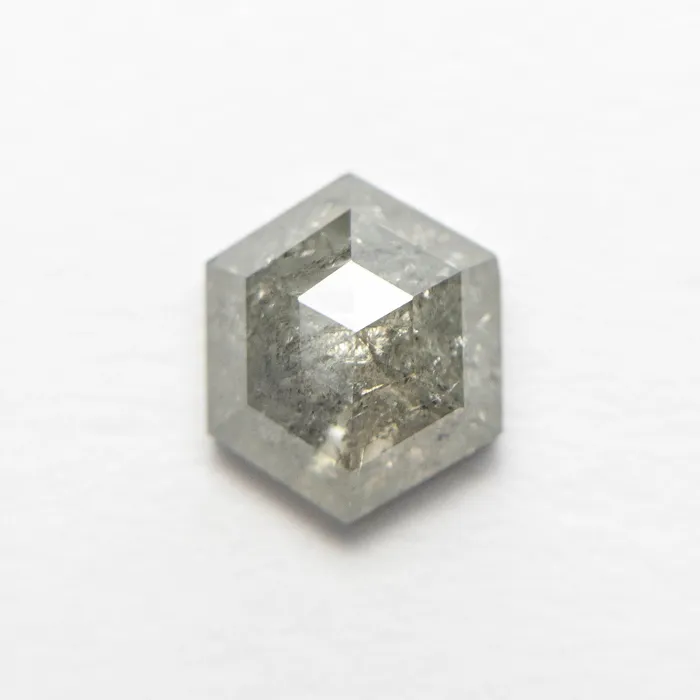 Misfit Diamonds Earrings 247ct 959x809x388mm Hexagon Rosecut 1925602