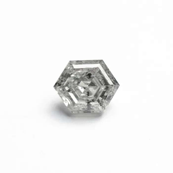Misfit Diamonds Rings Salt and Pepper Step Cut Diamond 137ct Hexagon Misfit Diamonds Rings Salt and Pepper Step Cut Diamond 137ct Hexagon