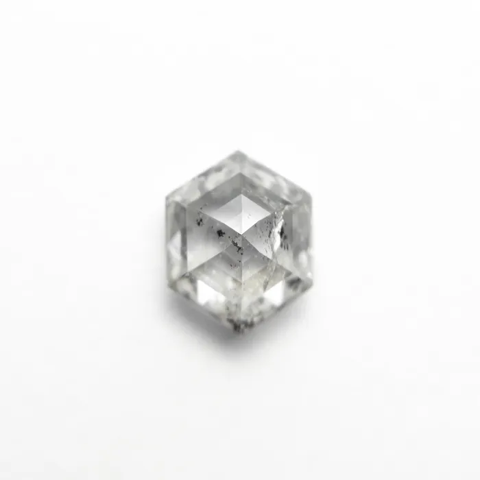 Misfit Diamonds Rings Salt and Pepper Step Cut Diamond 137ct Hexagon