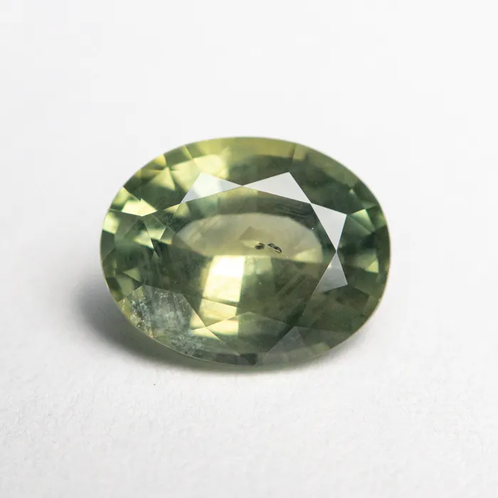 Misfit Gems Green Brilliant Sapphire 216ct Oval Rings