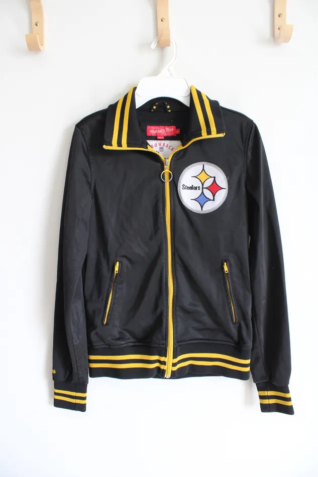 Mitchell Ness Mitchell Ness Pittsburgh Steelers Track Jacket Youth S 8 Earrings Mitchell Ness Mitchell Ness Pittsburgh Steelers Track Jacket Youth S 8 Earrings