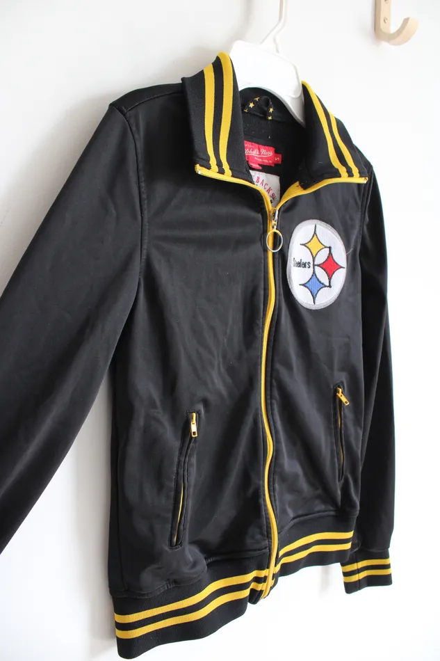 Mitchell Ness Mitchell Ness Pittsburgh Steelers Track Jacket Youth S 8 Earrings