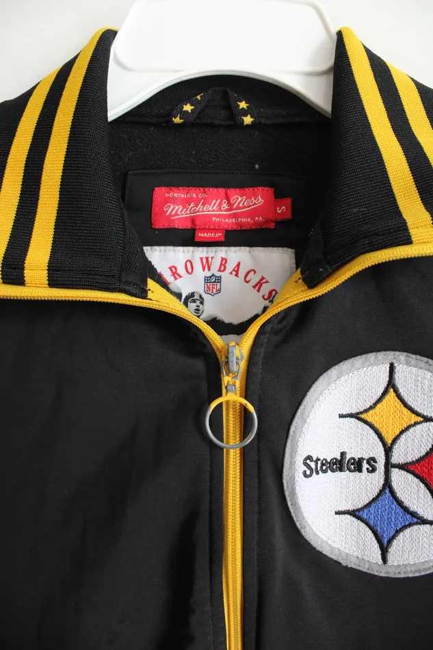 Mitchell Ness Mitchell Ness Pittsburgh Steelers Track Jacket Youth S 8 Earrings