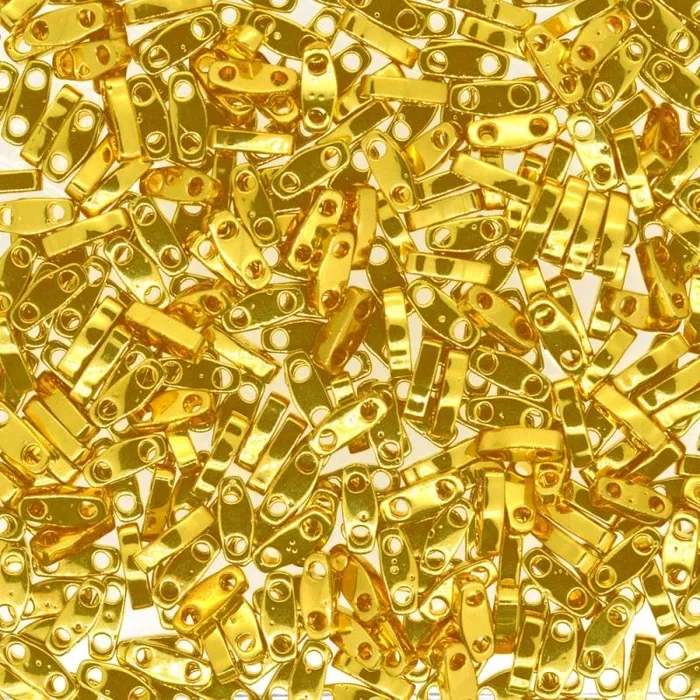 Miyuki Quarter Tila Beads 0191 24KT Gold Plated Peppy Beads PreStyled Sets