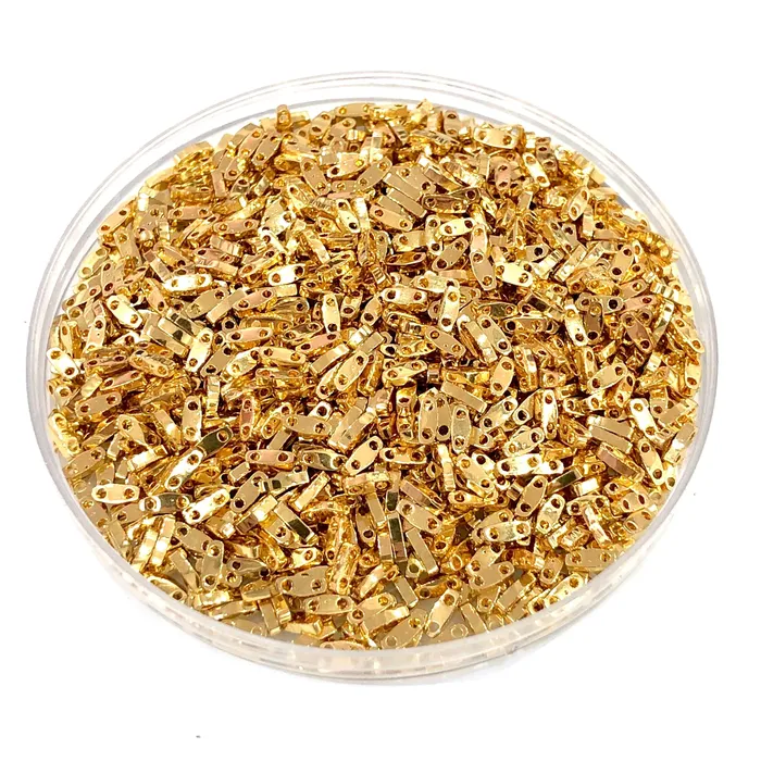 Miyuki Quarter Tila Beads 0191 24KT Gold Plated Peppy Beads PreStyled Sets Miyuki Quarter Tila Beads 0191 24KT Gold Plated Peppy Beads PreStyled Sets