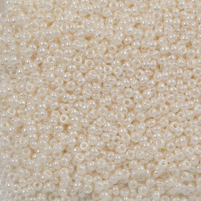 Miyuki Seed Beads 110 Antique Ivory Pearl Ceylon 0592 Peppy Beads Earrings