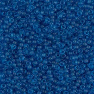 Miyuki Seed Beads 110 Matted Transparent Capri Blue 0149FNEW Peppy Beads Rings