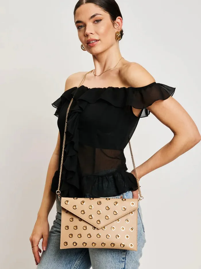 Moda Luxe Earrings Ramona Grommet Bag
