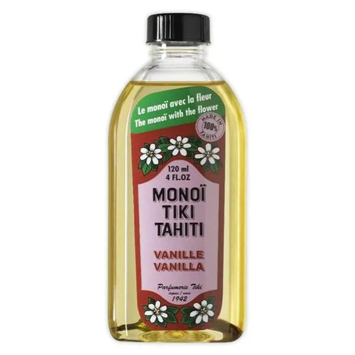 Monoi Tiki Tahiti Vanilla Oil 4 oz FIVESTARTRANSP Earrings