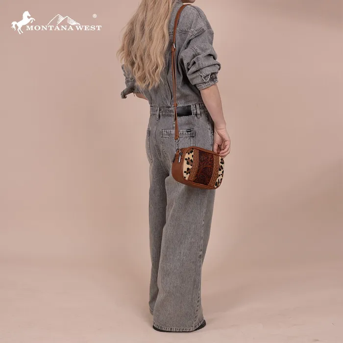 Montana West Tooled Collection Crossbody Leopard MONTANA WEST Earrings