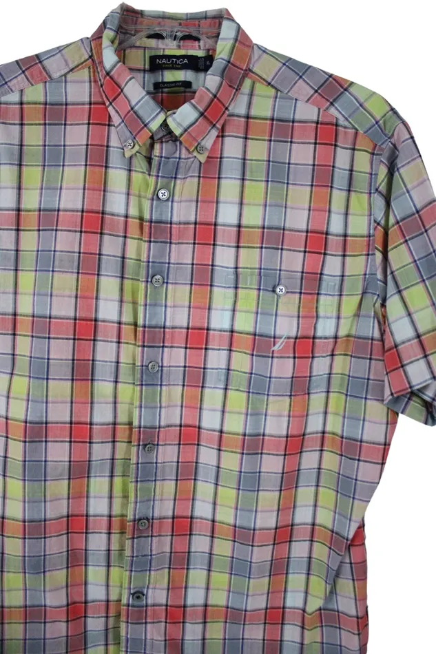 Nautica Classic Fit Plaid Shirt XL Nautica Earrings