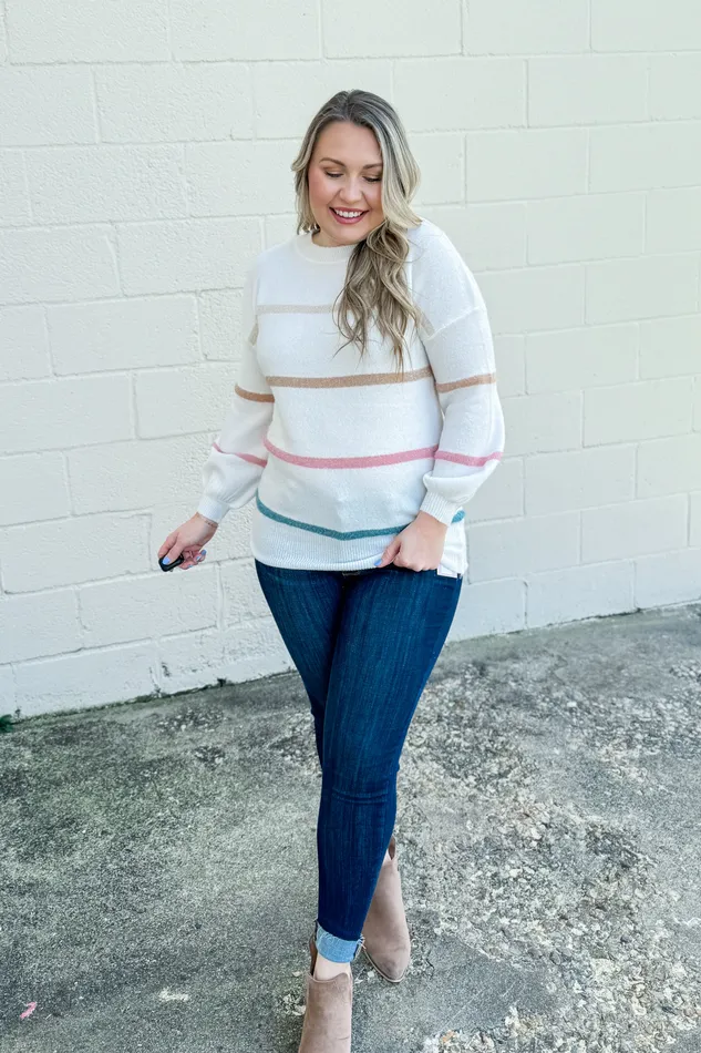 Necklaces Andree By Unit Calling On You Stripe Sweater