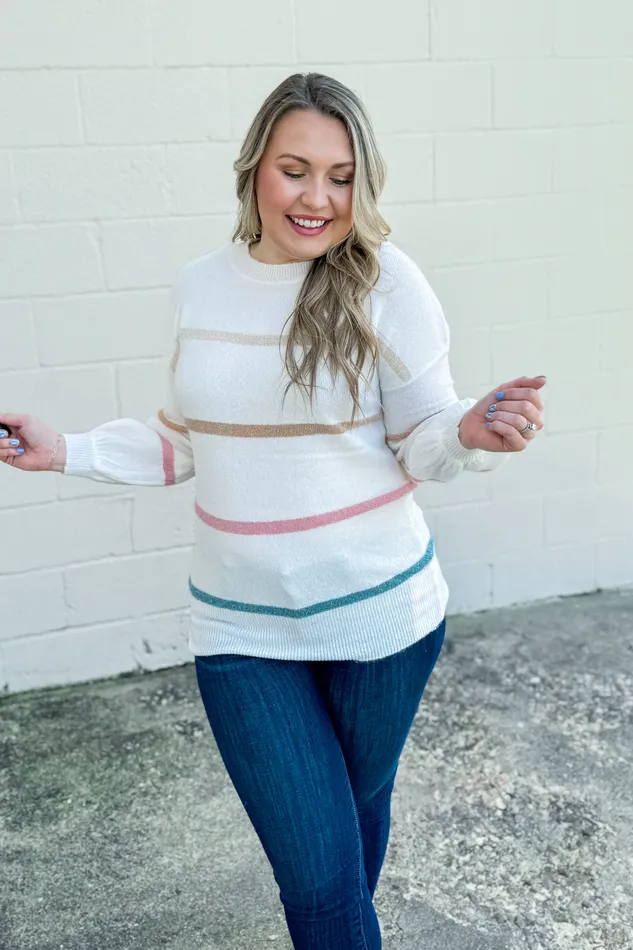 Necklaces Andree By Unit Calling On You Stripe Sweater
