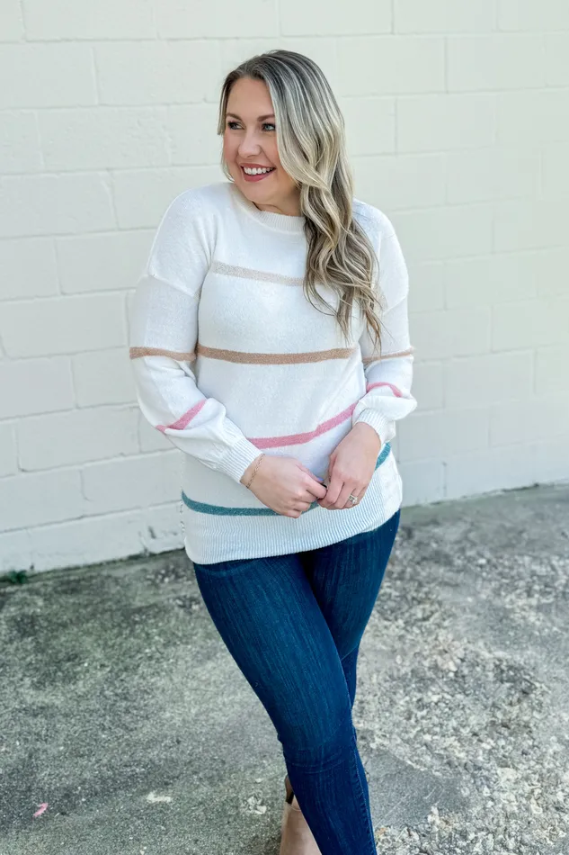 Necklaces Andree By Unit Calling On You Stripe Sweater