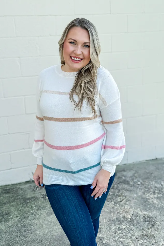 Necklaces Andree By Unit Calling On You Stripe Sweater