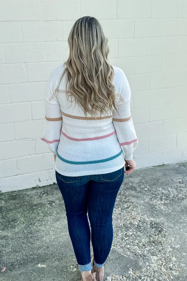 Necklaces Andree By Unit Calling On You Stripe Sweater