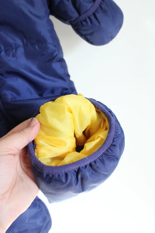 Necklaces Baby Xtreme Baby Xtreme Yellow Fleece Lined Navy Snowsuit 2T