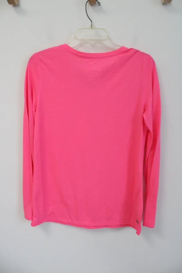 Necklaces Danskin Now NEW Danskin Now Hot Pink SemiFitted Long Sleeved Top M