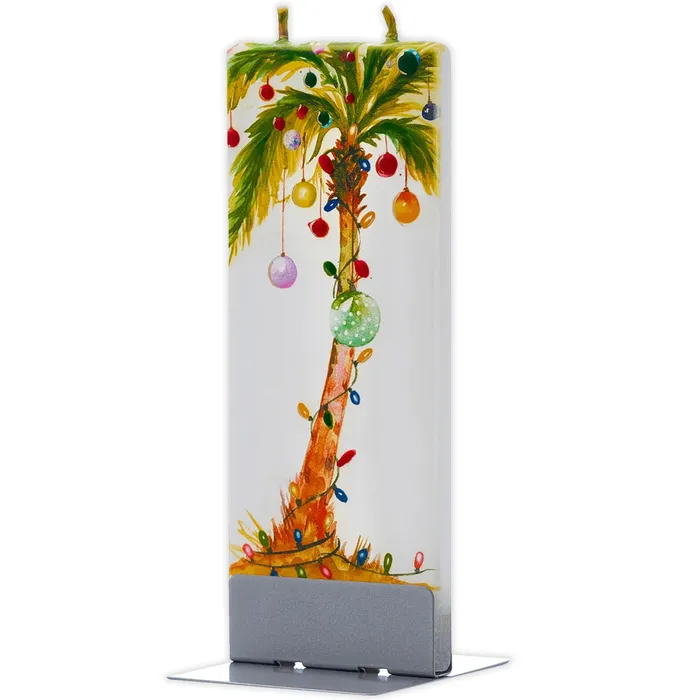 Necklaces FLATYZ Unscented Handpainted Palm Tree with Lights Flat Candle