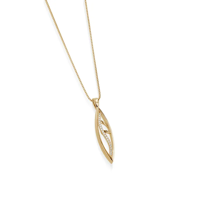 Necklaces John Atencio Bellagio Pave Diamond Drop Pendant Necklace