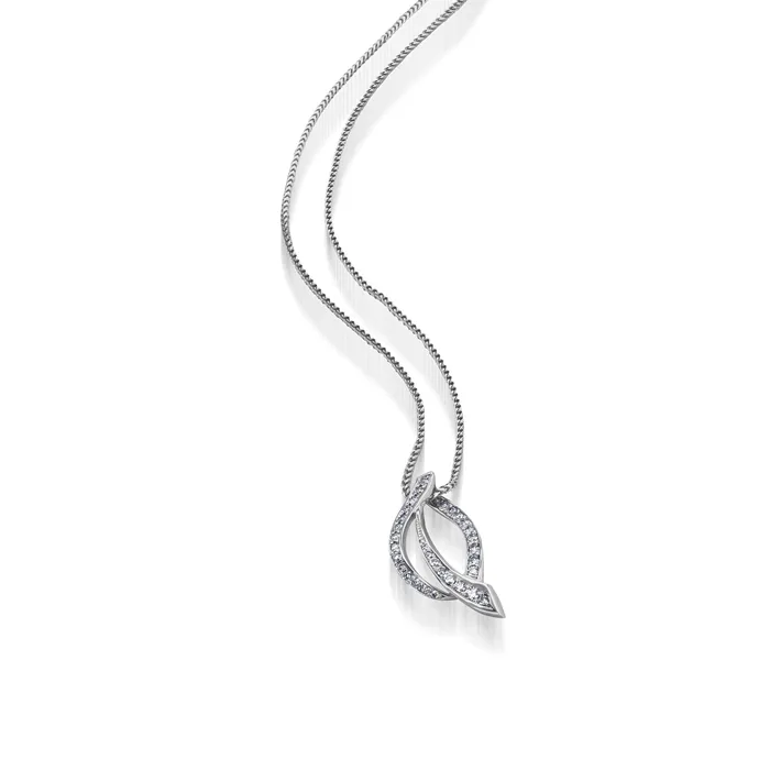 Necklaces John Atencio Bellagio Small Diamond Pave Pendant Necklace