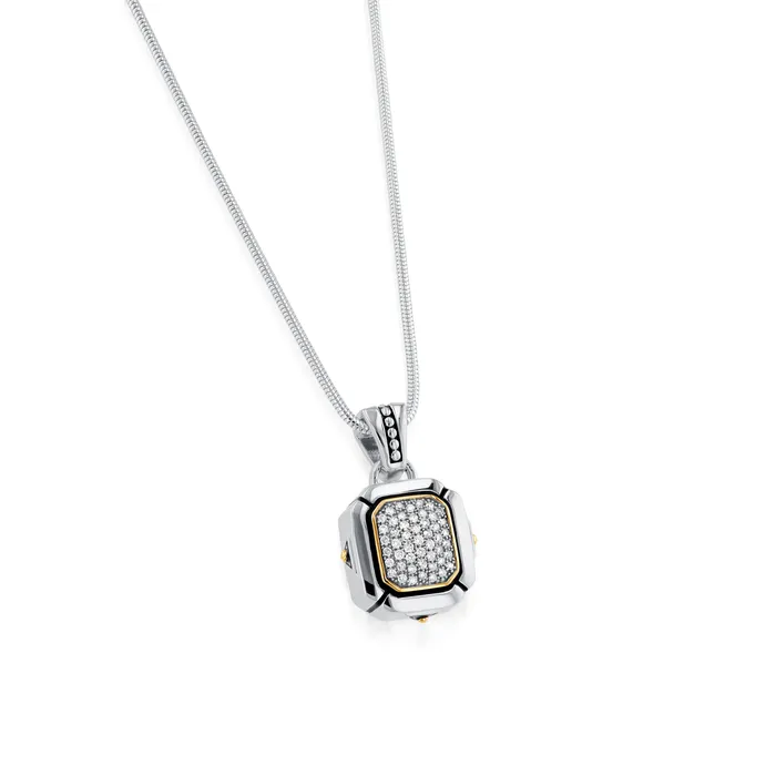 Necklaces John Atencio Sahara Pave Diamond Pendant Necklace