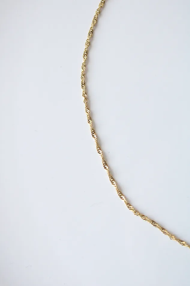 Necklaces Jubilee Thrift 14KT Yellow Gold Twist Chain Necklace