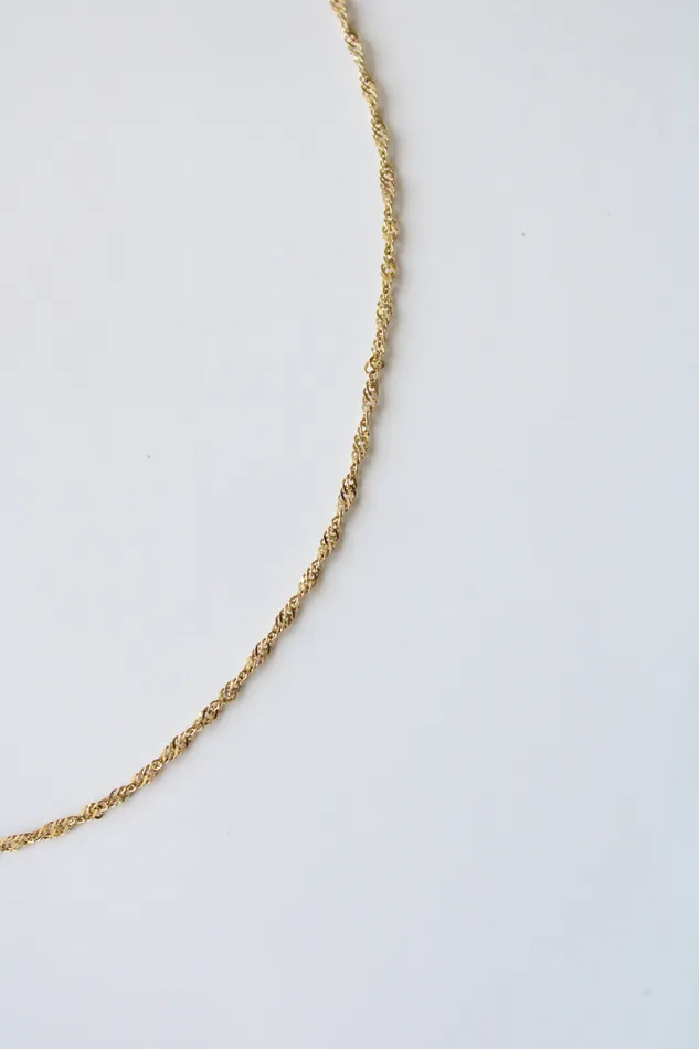 Necklaces Jubilee Thrift 14KT Yellow Gold Twist Chain Necklace