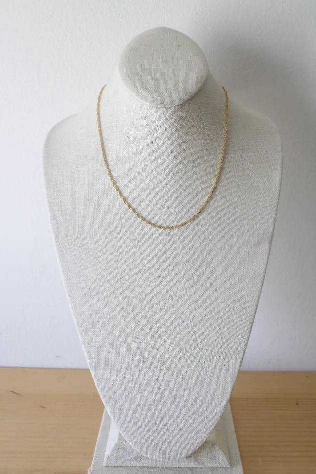 Necklaces Jubilee Thrift 14KT Yellow Gold Twist Chain Necklace