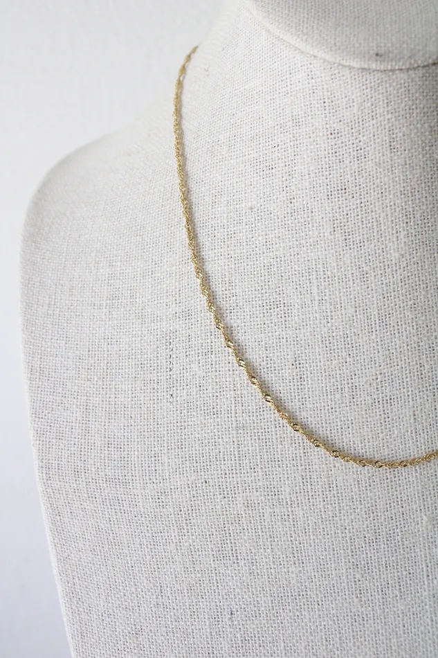 Necklaces Jubilee Thrift 14KT Yellow Gold Twist Chain Necklace