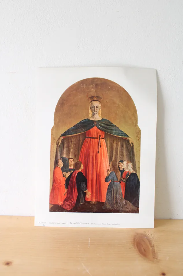Necklaces Jubilee Thrift Madonna Of Mercy Piero Della Francesca The Communal Palace Borgo San Sepolcro Print