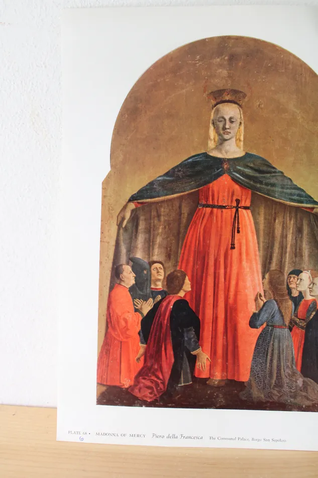 Necklaces Jubilee Thrift Madonna Of Mercy Piero Della Francesca The Communal Palace Borgo San Sepolcro Print