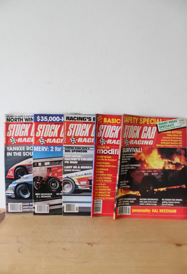 Necklaces Jubilee Thrift Vintage Stock Car Racing Magazines Lot Of 5