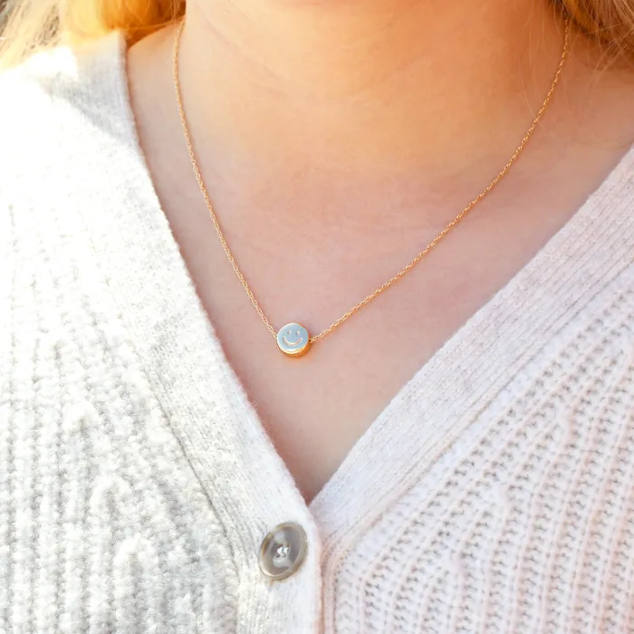 Necklaces Kris Nations Happy Sad Chain Necklace