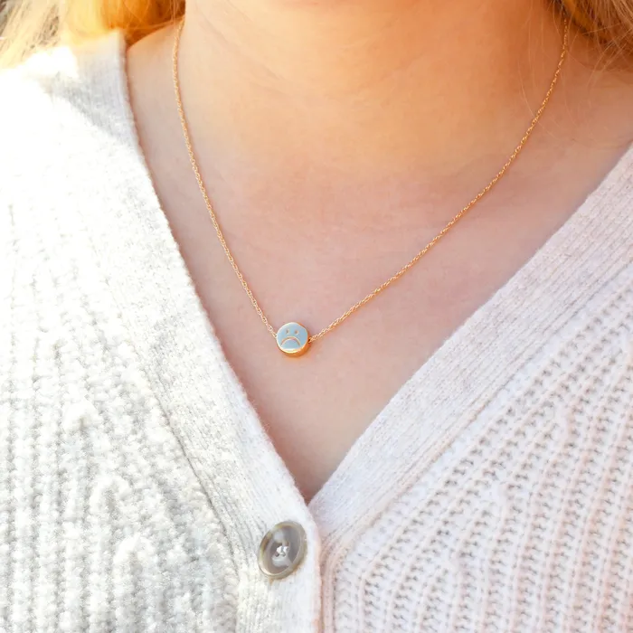 Necklaces Kris Nations Happy Sad Chain Necklace