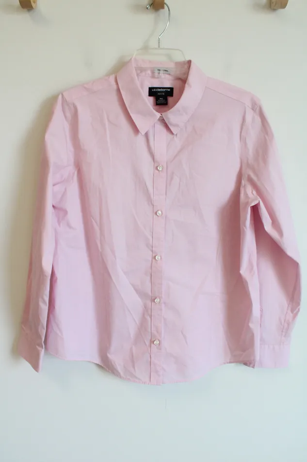 Necklaces Liz Claiborne Liz Claiborne Career Light Pink Button Down Shirt Petite XL Necklaces Liz Claiborne Liz Claiborne Career Light Pink Button Down Shirt Petite XL