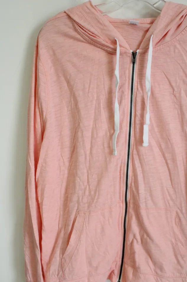 Necklaces Old Navy Old Navy Light Pink Zip Up Hoodie XXL