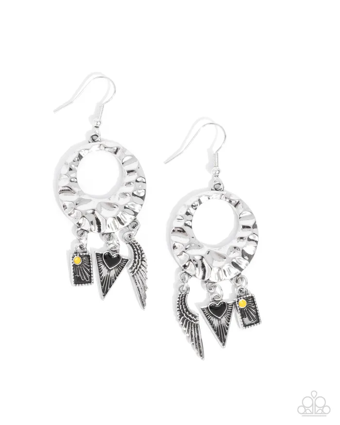Necklaces Paparazzi Accessories Alternative Angel Black