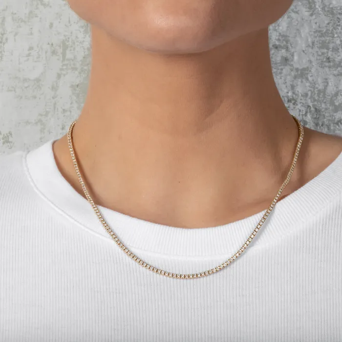Necklaces RACHEL LYNN CHICAGO All The Way Yellow Gold 325cts Diamond 1750 Tennis Necklace Necklaces RACHEL LYNN CHICAGO All The Way Yellow Gold 325cts Diamond 1750 Tennis Necklace